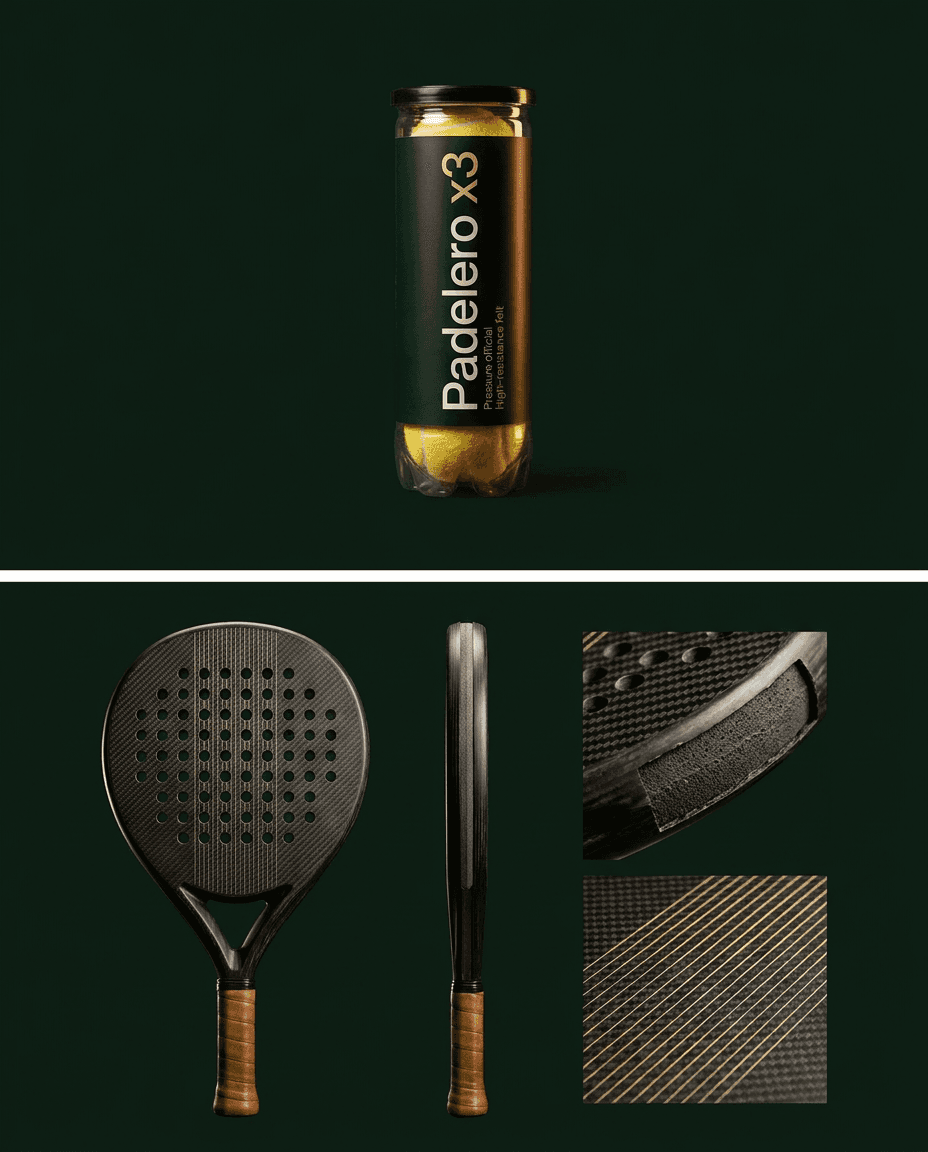 Tubo de Pelotas Padelero x3